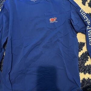 Vineyard Vines Blue Long Sleeve Shirt boys XL